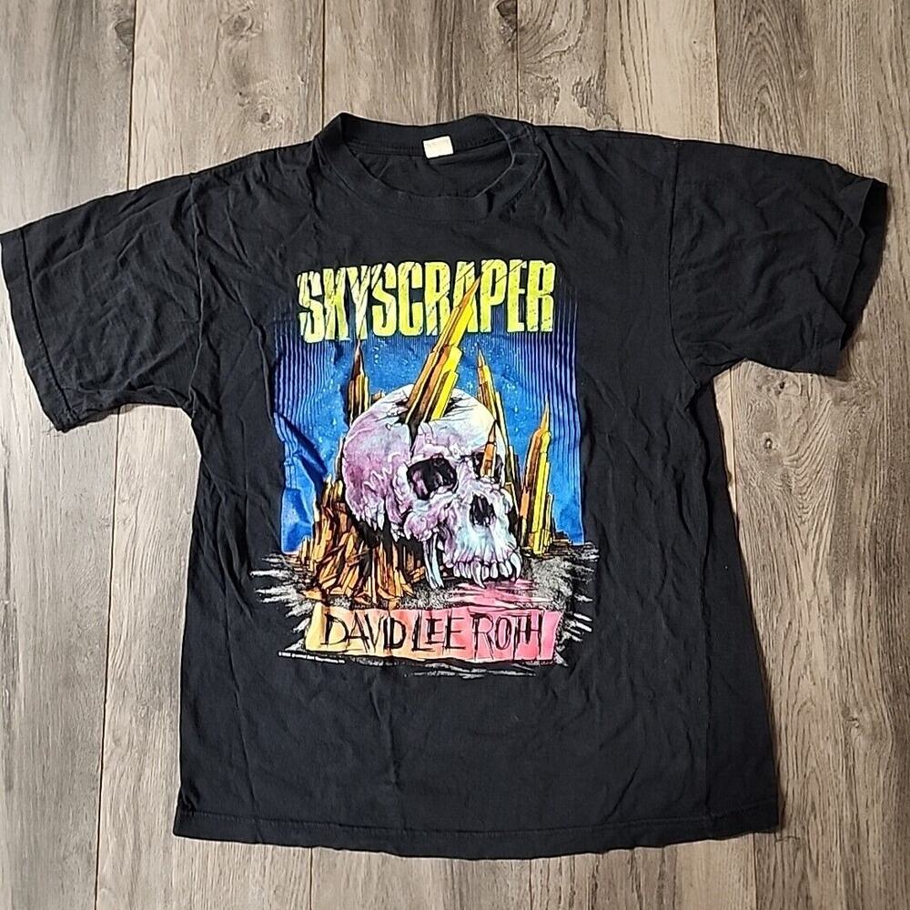 Vintage 1988 David Lee Roth Shirt Skyscaper Size XL